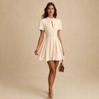 Celeste Mandarin Collar Dress