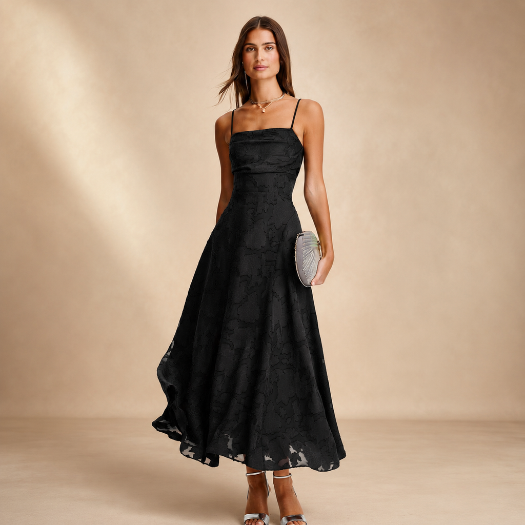 Valeria Jacquard Maxi Dress