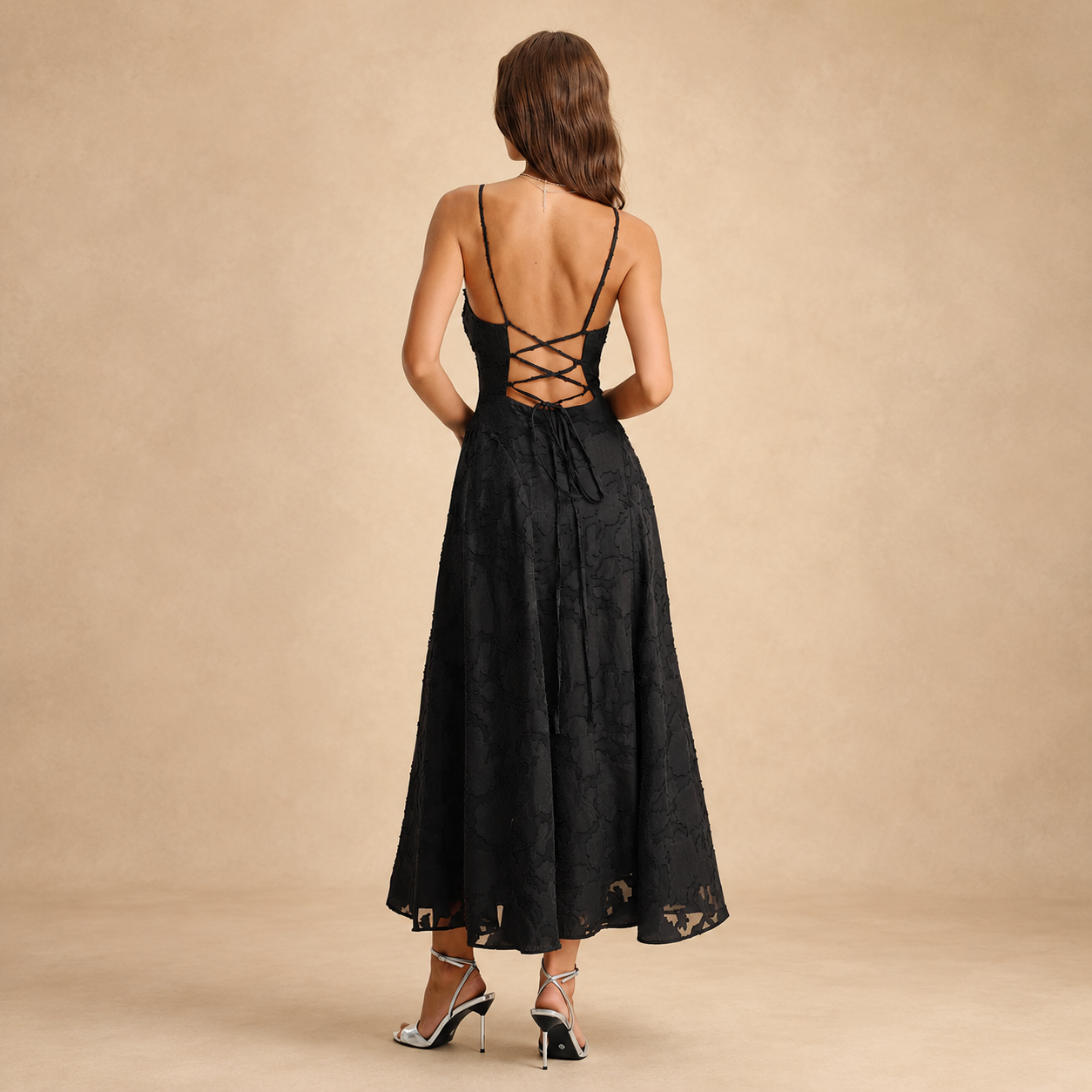 Valeria Jacquard Maxi Dress