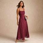 Valeria Jacquard Maxi Dress