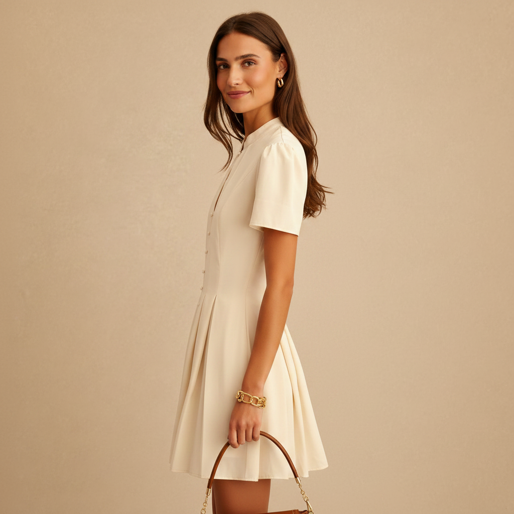 Celeste Mandarin Collar Dress