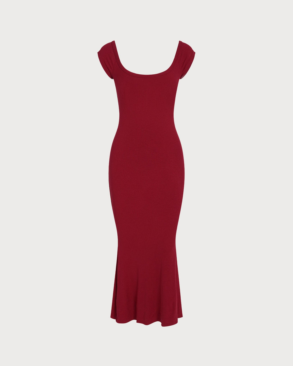 Red Drop Shoulder Tunic Maxi Dress