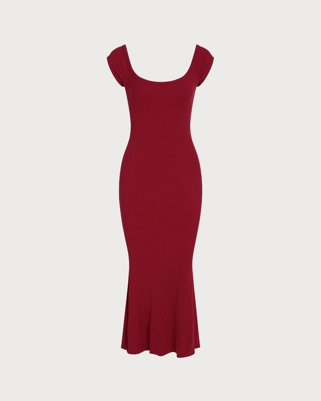 Red Drop Shoulder Tunic Maxi Dress